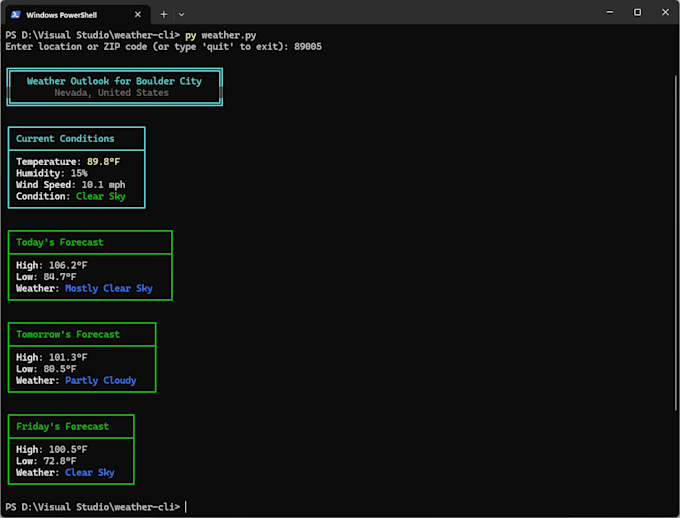 build a python command line tool or script