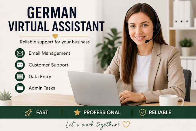 be your german virtual assistant and customer support