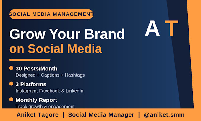 be your dedicated social media manager for instagram and facebook