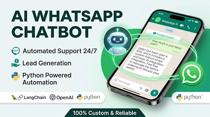 build an ai whatsapp and custom business automation bot