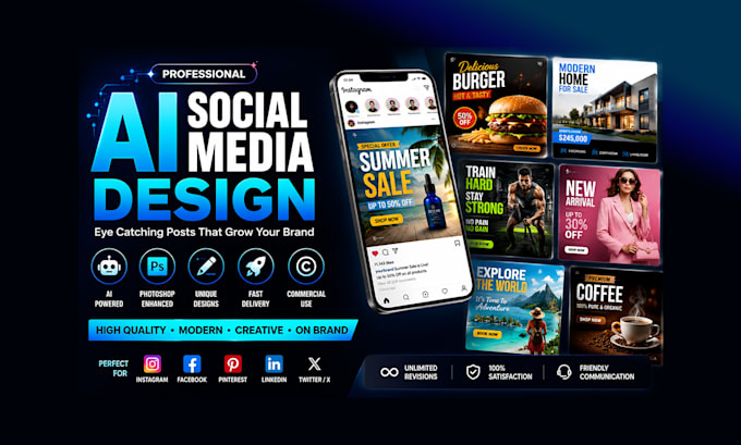 create ai social media posts and ads