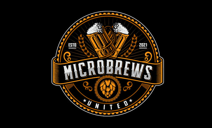 design traveling discovering microbreweries logo