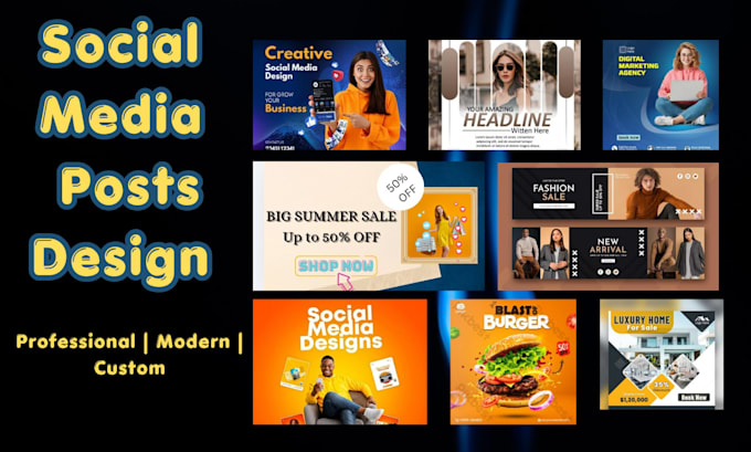 design professional logo and social media posts