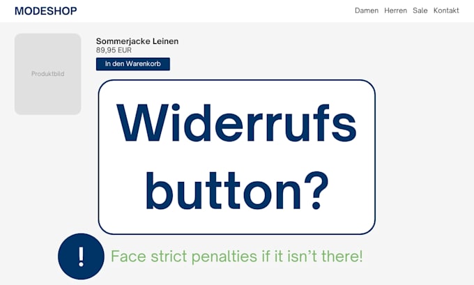 create withdrawal button as required by german law widerrufsbutton