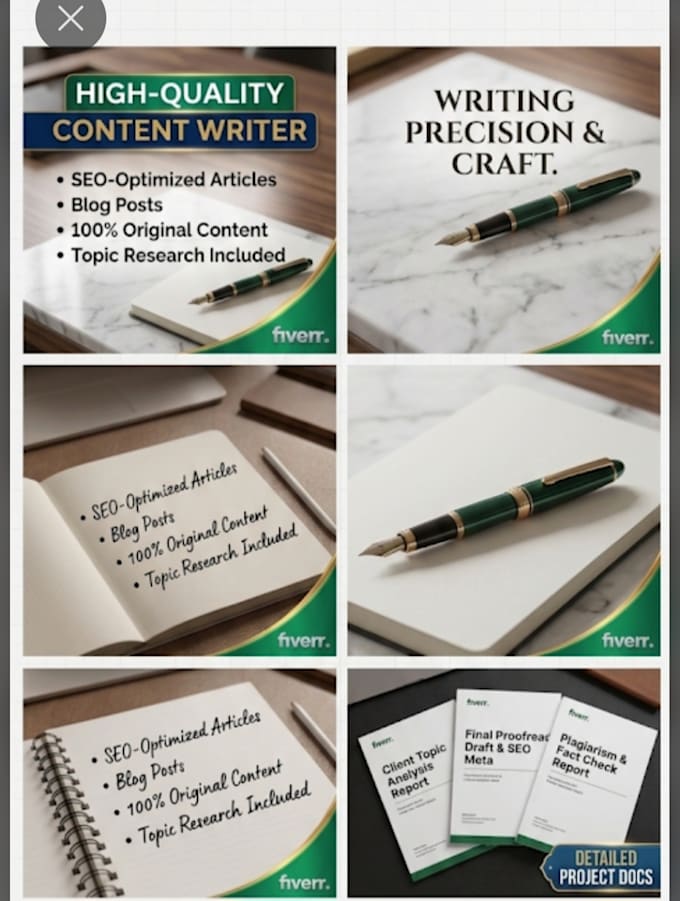 provide expert technical and creative writing services