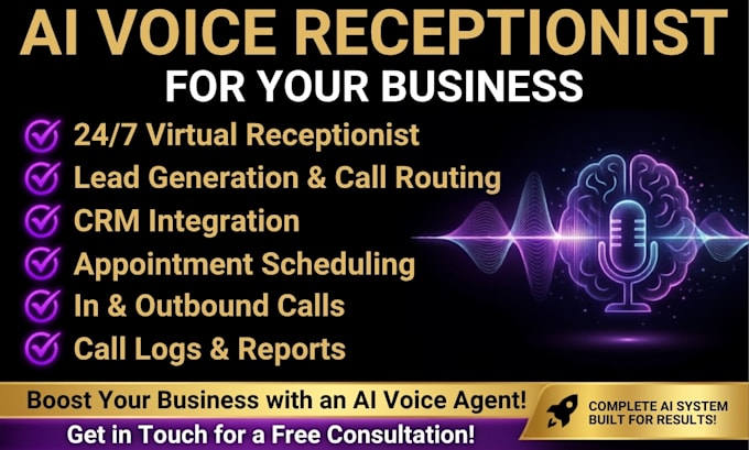 be your ai voice agent builder vapi retell ai receptionist