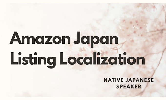 localize your amazon listings into japanese