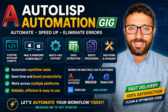 write custom autolisp scripts for autocad and mac