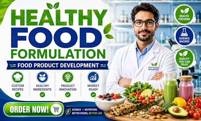 develop healthy food products and formulations for your brand