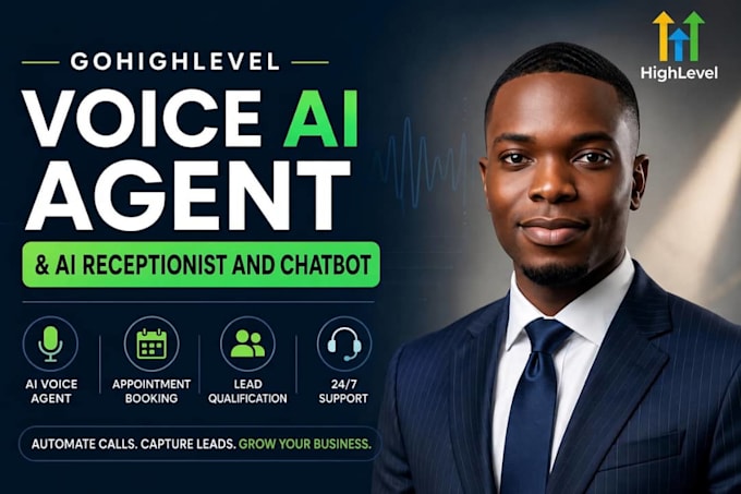 set up ghl voice ai, receptionist ai, chatbot, phone system