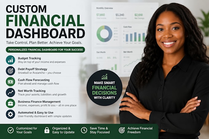 create a custom financial dashboard budget and debt tracker