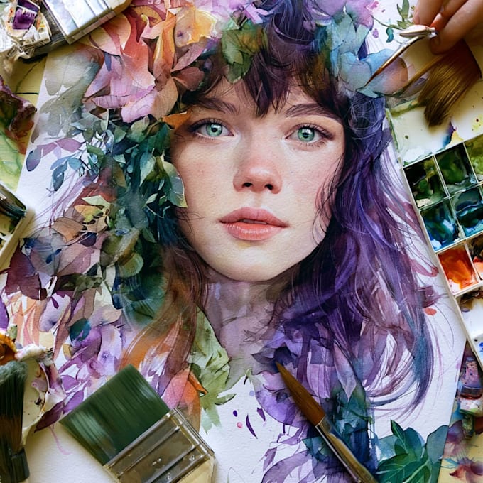 paint amazing portrait watercolor portrait