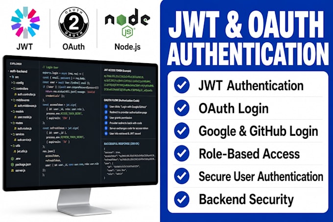build jwt oauth authentication backend