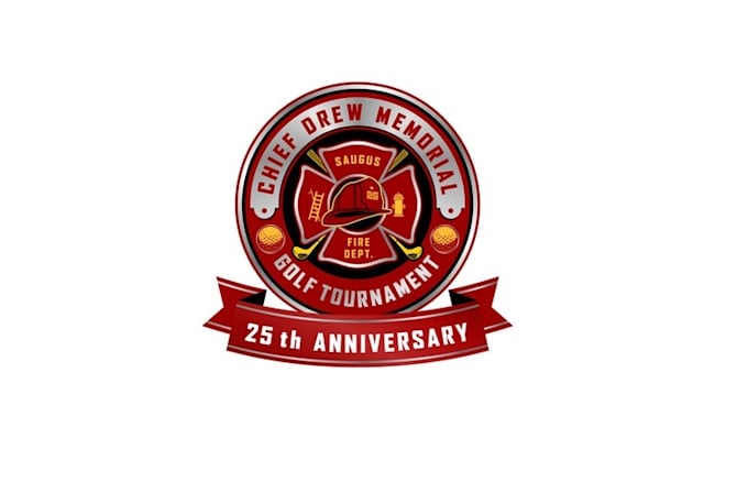 design golf tour anniversary logo