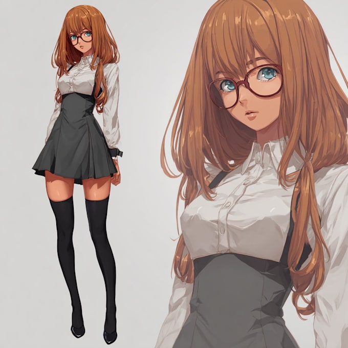 design character sheet or reference sheet for your character