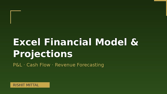 build a financial excel model for your business