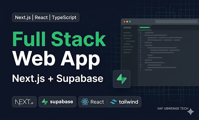 build a full stack web app with its backend