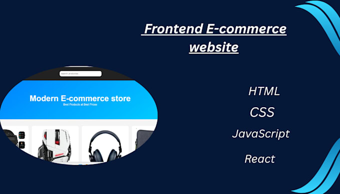 create a modern ecommerce website frontend using HTML CSS and javascript