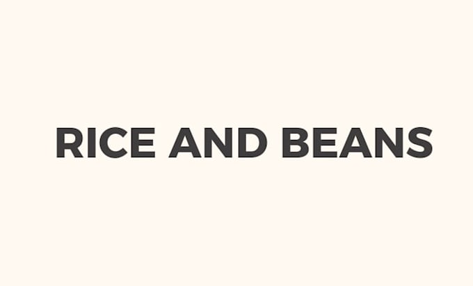 cook rice and beans