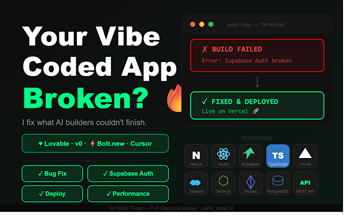 review and improve your nextjs and supabase web application