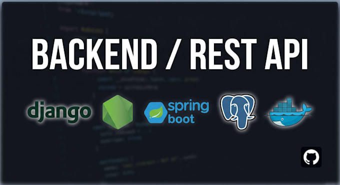 build a rest API backend with django, nodejs or spring boot