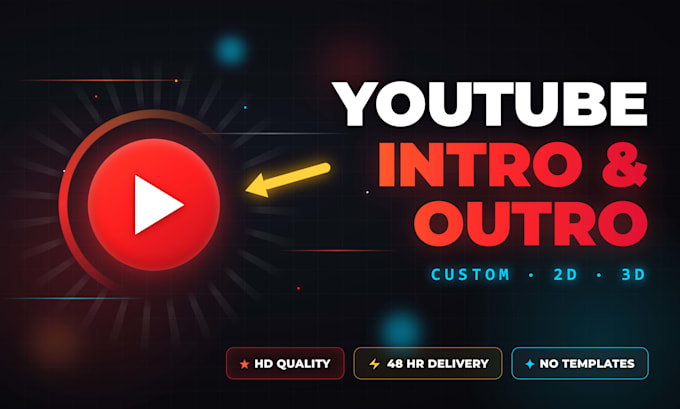 create a custom animated youtube intro and outro for your channel