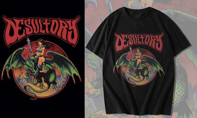 draw custom stoner rock,fantasy artwork