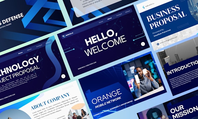 do business powerpoint presentation design canva proposal pitch deck redesign