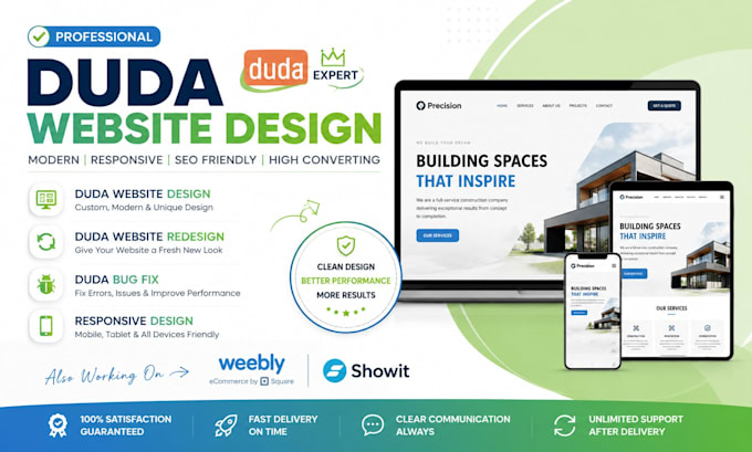 do duda website design duda website redesign duda bug fix weebly showit design