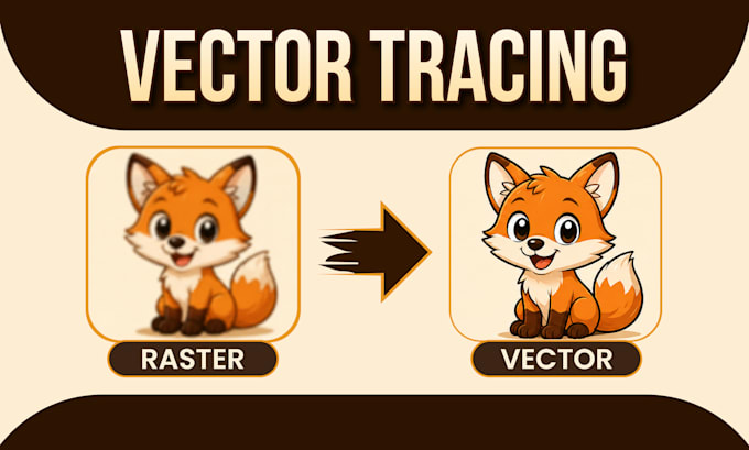 manually vector trace, redraw logo, image to vector fast