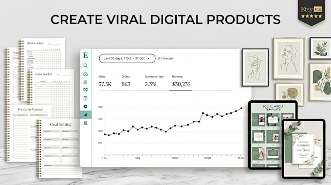 design viral etsy digital product