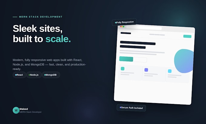 build a modern responsive website using react and the mern stack