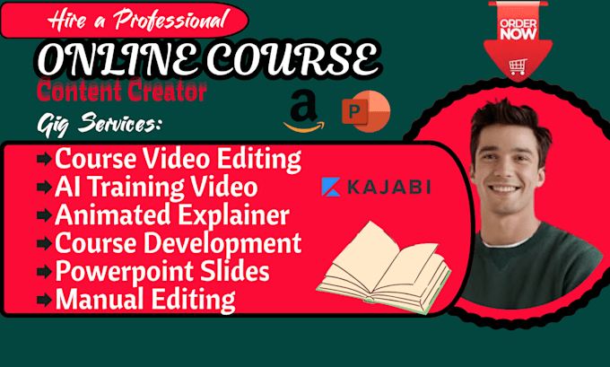 do course development, create online course content, ai video course creation