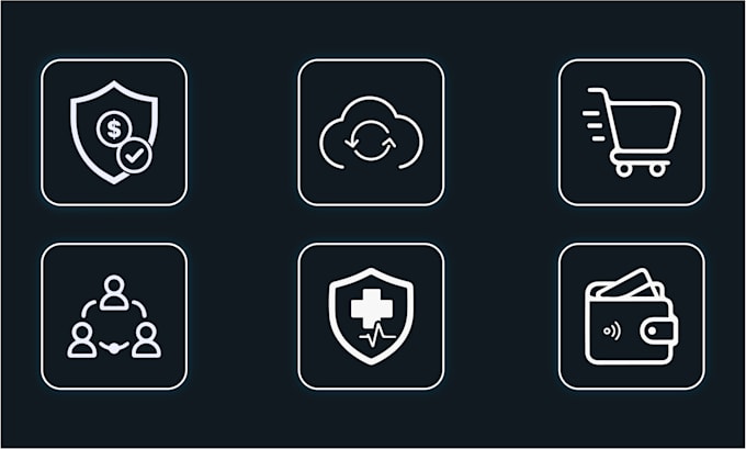 design custom flat icons, app icons and web icon set