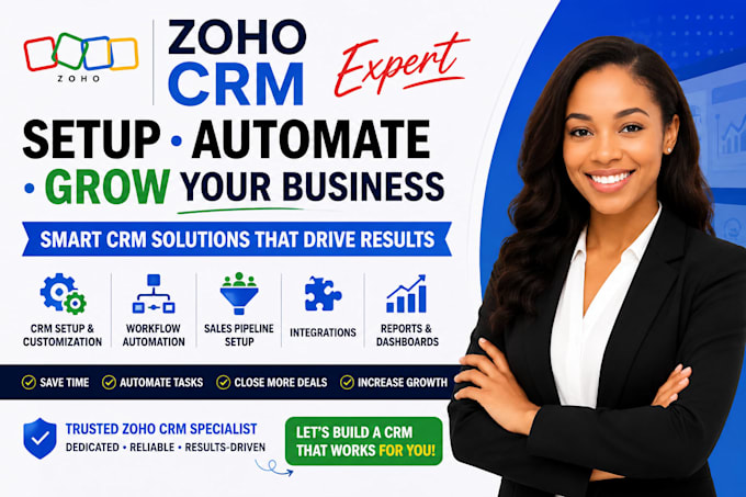 create zoho CRM workflows blueprints and automations