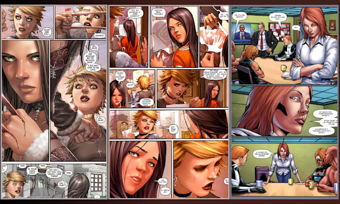 draw comic illustration comic book page graphic novel comic strip comic artist