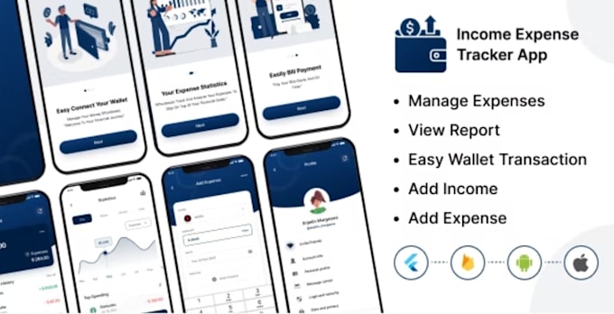 develop ai expense tracker app, budget management app, ai financial planner app