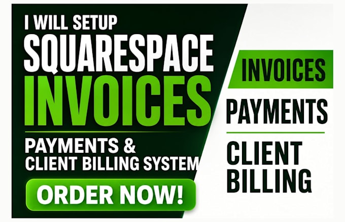 setup squarespace invoices payments and client billing system