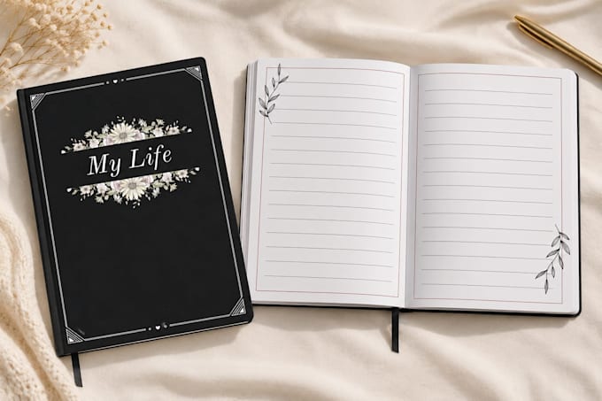design custom printable notebooks, journals, and planners
