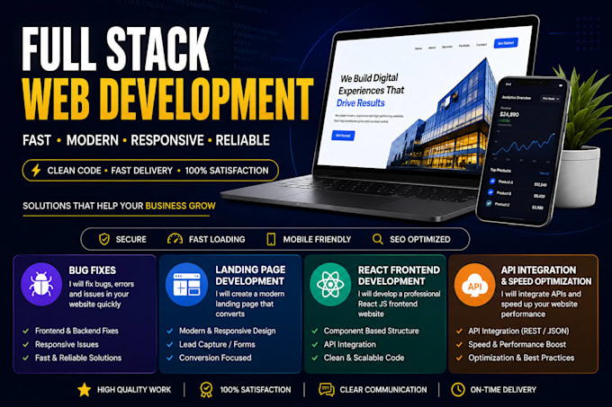 fix website bugs errors issues and provide maintenance