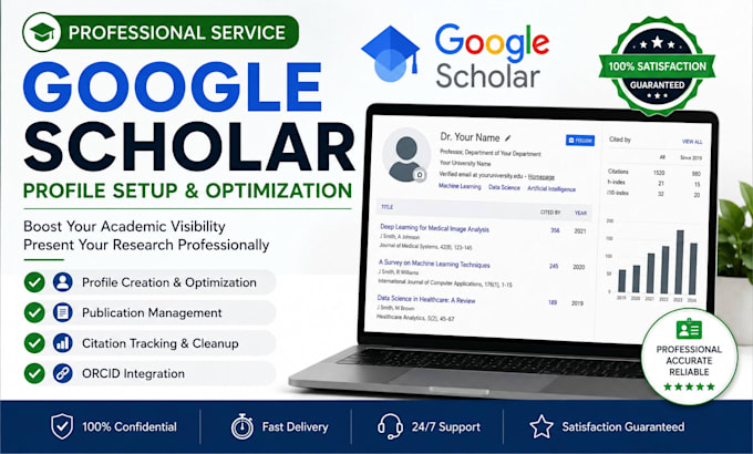 create and optimize your google scholar profile professionally