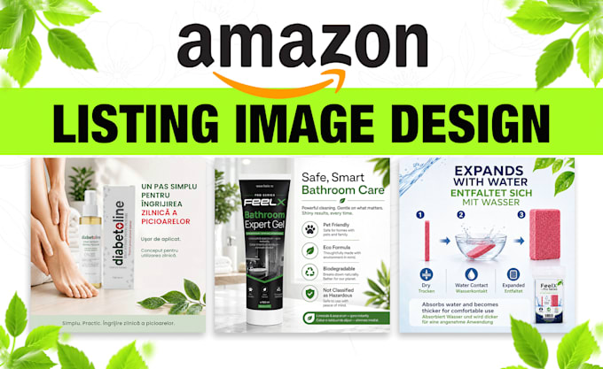 design amazon listing images, a plus content and ebc