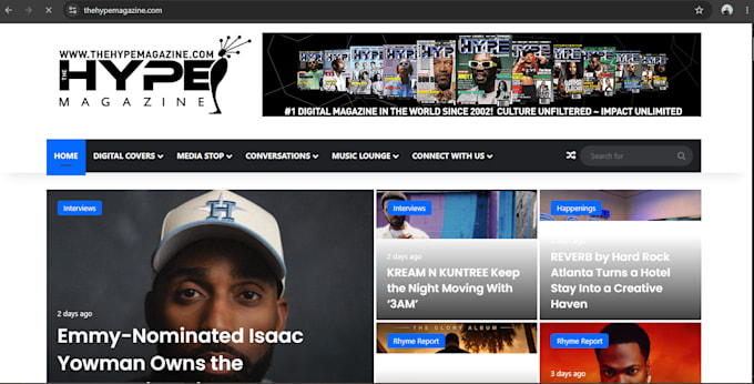 publish music hiphop and rap articles on the hype magazine