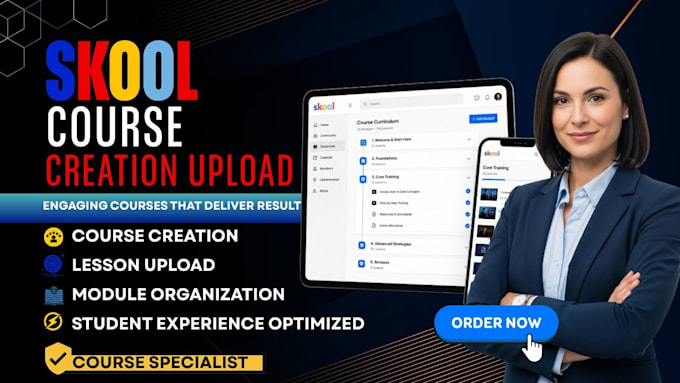 create skool online course,online course content,upload lessons,organize modules
