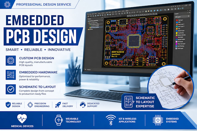design advanced embedded pcb for medical smartpatch products
