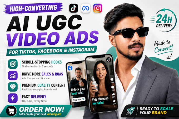 create high converting ai ugc video ads for tiktok and meta