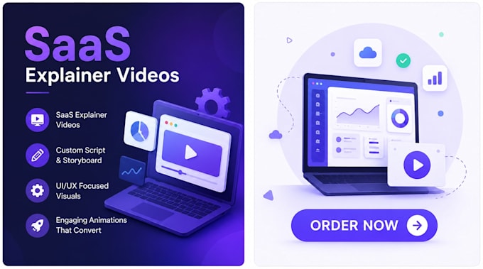 create a saas explainer video and software product demo