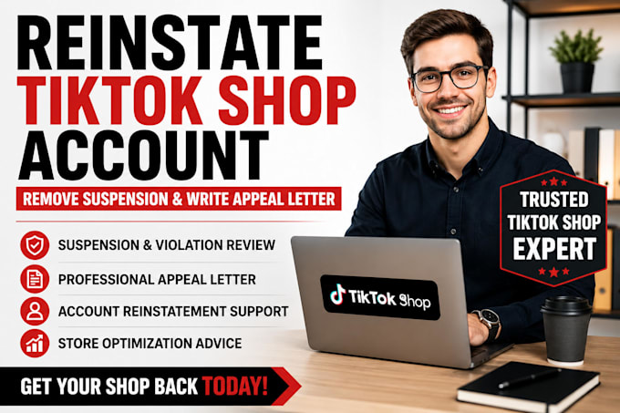 reinstate tiktok shop account remove suspension  and appeal letter