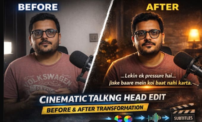 do professional talking head video editing