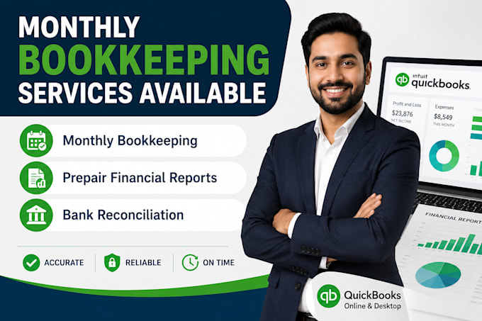 do monthly accounting and bookkeeping